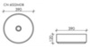 Умывальник чаша накладная круглая (Темно-Коричневый Матовый) Element 390*390*120мм Ceramica Nova CN6022MDB