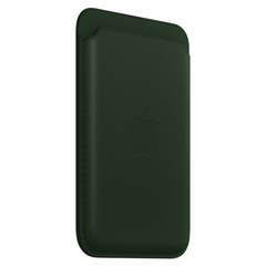 Карман-Чехол для телефона APPLE iPhone Leather Wallet with MagSafe - Sequoia Green (MM0X3ZM/A)