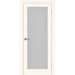 Купить Межкомнатная дверь экошпон Турин 501.2 ясень светлый остеклённая
