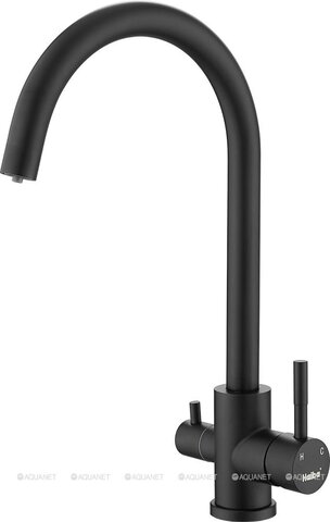 Смеситель для кухни HAIBA HB43828-7 с подключением фильтра черный