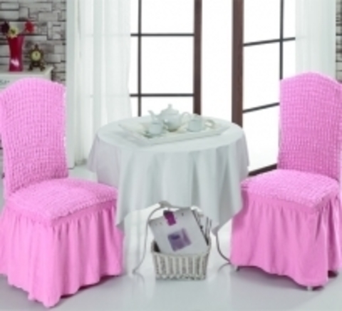 Чехлы на стулья (2 шт) цвет светло-розовый