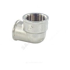 Угольник латунь никель переходной Ду 25х15 (1"х1/2") ВР/ВР SantechSystems