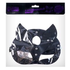 Эротический набор «Твоя кошечка»: маска и наручники - 