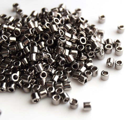 DBL-0021 Бисер цилиндрический Миюки делика 8/0 /Miyuki delica 8/0 Nickel Plated