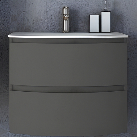 Cezares 54905 VAGUE База под раковину с двумя выдвижными ящиками Grigio talpa opaco, 69x52x55