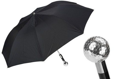 Зонт складной Pasotti Silver Golf Ball Folding Umbrella, Италия.