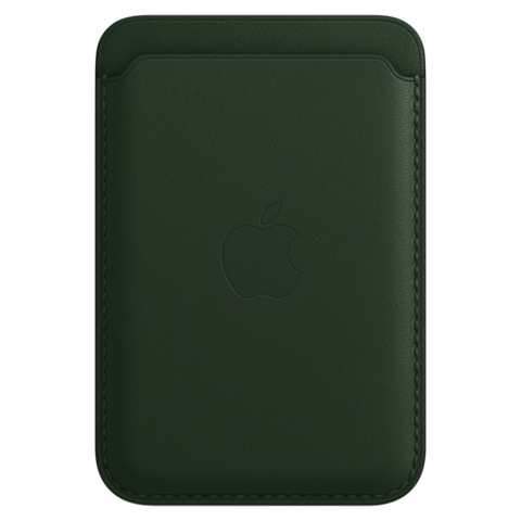 Карман-Чехол для телефона APPLE iPhone Leather Wallet with MagSafe - Sequoia Green (MM0X3ZM/A)