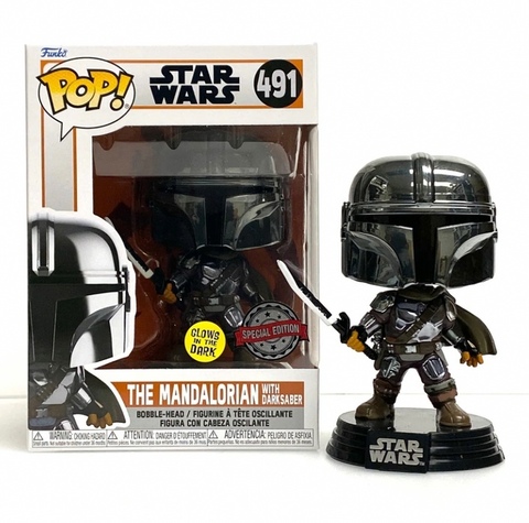 Funko POP! Star Wars: The Mandalorian with darksaber (GW Exc) (491)