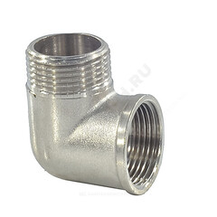 Угольник латунь никель Ду 15 (1/2") ВР/НР SantechSystems