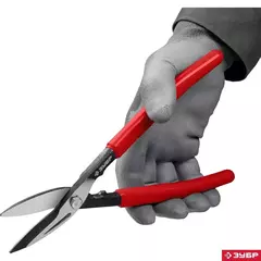 ЗУБР 250 мм, прямые ножницы по металлу (23015-25)