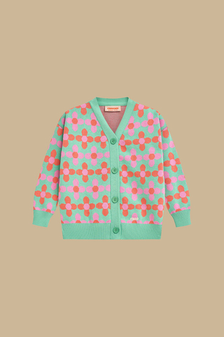 Трикотажный кардиган Pink Flowers