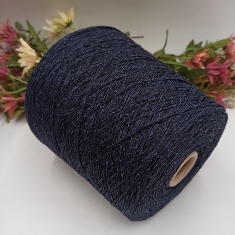 Буретный шелк Indian Bourette Tweed 533м/100гр Полночь 02