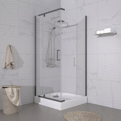 Душевое Ограждение 90*90 Triton Терра-Графит