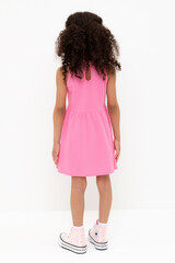 платье  для девочки  КР 5930/неоновый розовый к555