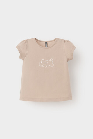 фуфайка  для девочки  КР 302548/темно-бежевый к491