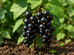 Саженец Смородины черной «Баритон» (Современный гигант, Пряморослый куст, Десертный вкус, Устойчивая)