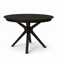 Обеденный стол Гермес 100(130)x100 (черный)