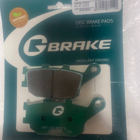 Тормозные колодки задние для мотоциклов Honda CB 400 (92-98) GM-01057S