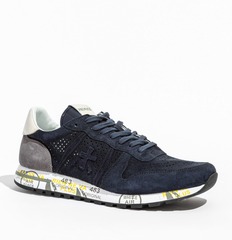 Замшевые кроссовки Premiata Eric 6142 с перфорацией