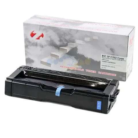 Тонер-картридж 7Q SPC252HE (407717) для Ricoh Aficio SP C252 (Голубой, 6000 стр.), ref