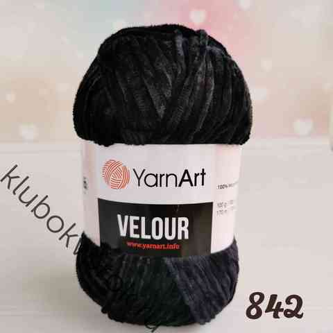 YARNART VELOUR 842, Черный