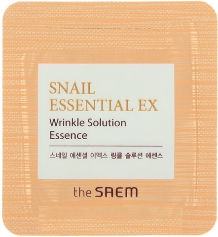 The Saem Snail Essential  Ex Wrinkle Solution Essence Эссенция улиточная антивозрастная