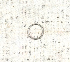 Кольцо  металлическое, р. 30x3 мм, никель