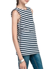 Тельняшка для девочки - Магазин тельняшек.ру 8-800-700-93-18Детская майка-тельняшка ВМФ (темно-синяя полоса) в Магазине тельняшек