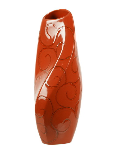 Элитная ваза декоративная Red Passion витая высокая от Sporvil