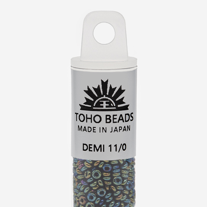 Японский бисер TOHO Demi 11/0 (№84), металлизированный, непрозрачный глянцевый