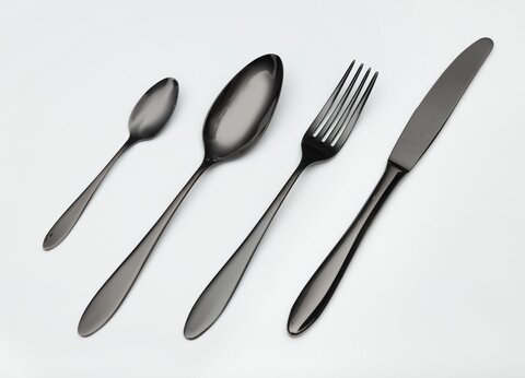 Набор столовых приборов на 6 персон 24 предмета Belo Inox Belo черный