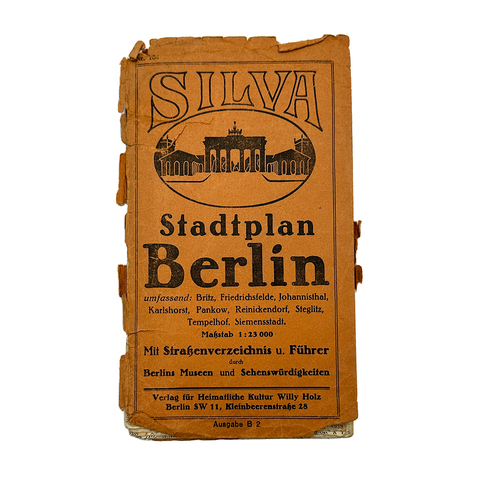 Городской план Берлина. Масштаб 1:23 000. Масштаб 1:23 000. Берлин. Издатель Вилли Хольц. 1934г.