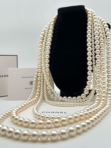 Бусы многослойные Chanel жемчуг