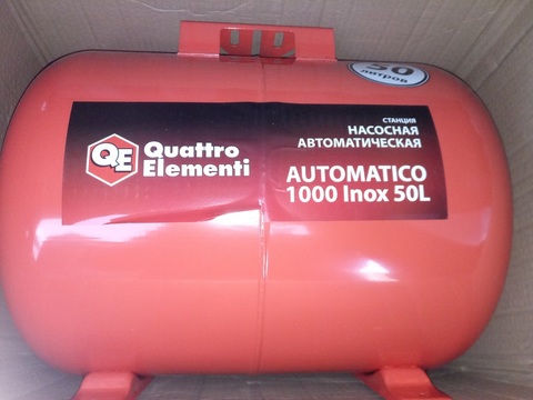 Гидроаккумулятор QUATTRO ELEMENTI A1000 Inox 50L (771-732-064)