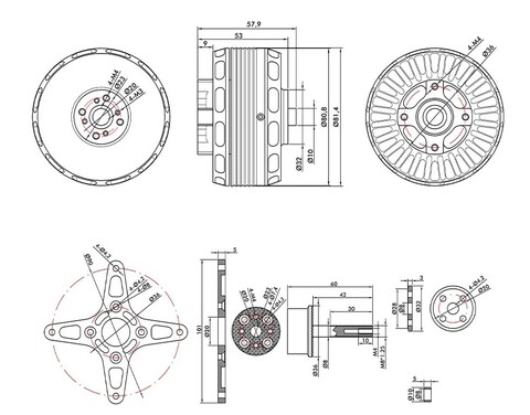 T-Motor AT7215 30CC KV245