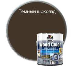 Кроющий антисептик Dufa Wood Color темный шоколад 2,5 л