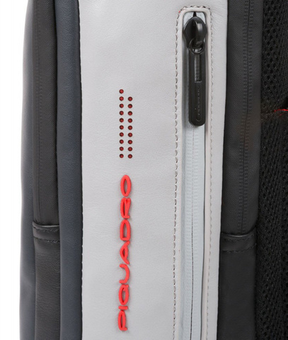 Рюкзак мужской Piquadro Urban, серый/черный, кожа натуральная (CA4818UB00/GRN)