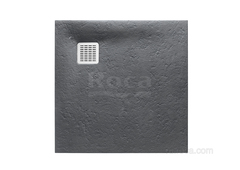 TERRAN Душевой поддон 900X900 с сифоном и решеткой графит  Roca AP0338438401200 фото