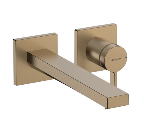 Hansgrohe Tecturis E 73051140 Смеситель для раковины встраиваемый 23 см (золото матовое)