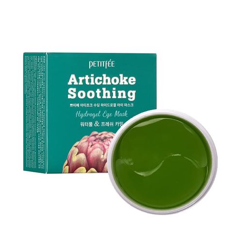 Petitfee Патчи гидрогелевые с артишоком - Artichoke soothing hydrogel eye mask, 60шт