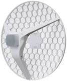 MikroTik LHG XL 52 ac with 27dBi 7 degree 5GHz antenna, 18dBi 15 degree 2.4GHz antenna, Dual Chain High Power 802.11ac wireless, Dual Chain High Power 802.11b/g/n wireless, 716MHz CPU, 256MB RAM, 1 x