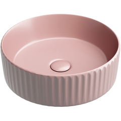 Ceramica Nova Element CN6057MP Умывальник чаша накладная круглая 360*360*115мм (цвет Розовый Матовый) фото