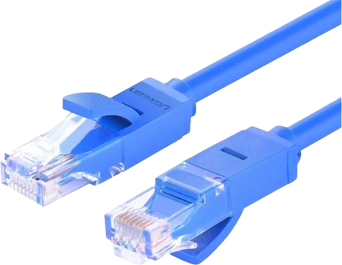 Кабель UGREEN NW102 (11202) Cat 6 8-Core U/UTP Ethernet Cable 2м - Blue