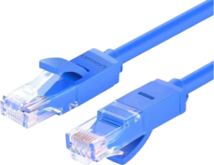 Кабель UGREEN NW102 (11202) Cat 6 8-Core U/UTP Ethernet Cable 2м - Blue