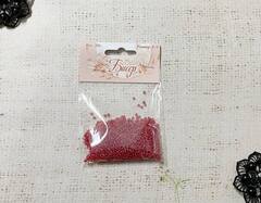 Бисер некалиброванный, 20 гр, размер 12/0, пр-во Китай