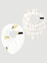 Сет из 2х нагрудников Mjölk Mini Лимоны/Клетка