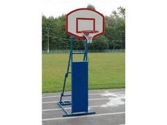 Стойка стритбольная складная с фанерным щитом, кольцом, сеткой и защитой Street Spektr Sport