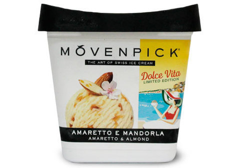 Мороженое Movenpick Амаретто с миндалем, 500мл