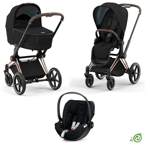 Детская коляска Cybex Priam IV 3 в 1 Onyx Black