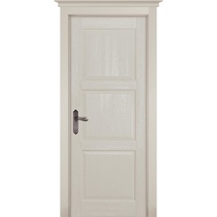 Купить Межкомнатная дверь массив сосны Турин Браш эмаль слоновая кость глухая